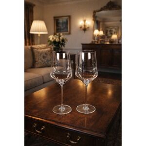 Zwiesel Stemmed Wine Glasses Set of 2 Clear Crystal Modern Wine Glasses